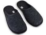 Natural felt slippers dark gray sizes 35-48