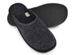 Natural felt slippers dark gray sizes 35-48