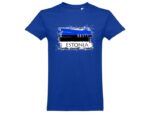 T-shirt Estonian Flag dark blue