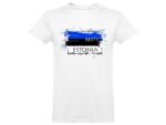 T-shirt Estonian Flag white