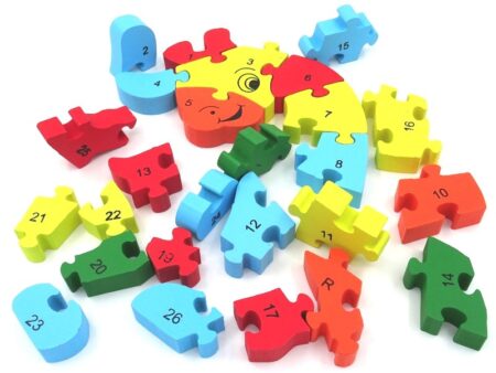 puzzle of wooden blocks