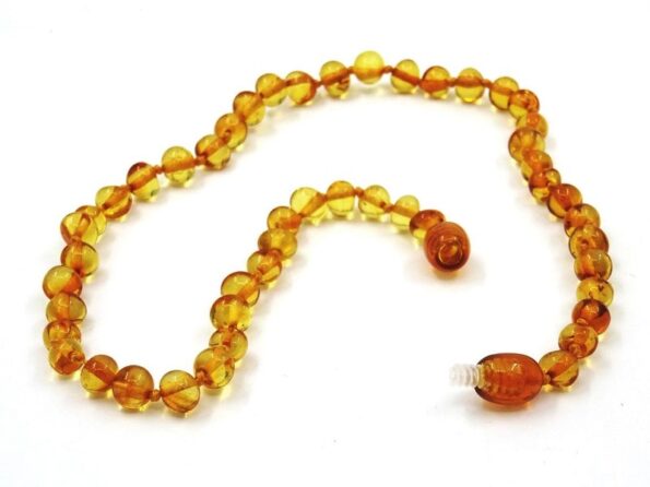 Amber necklace for children L07 2