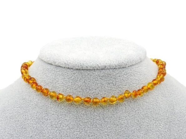Amber necklace for children L07