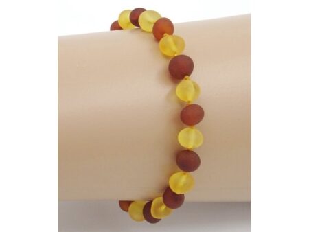 Amber bracelet matte Multicolor