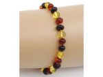 Amber bracelet with screw connection 19cm 5g Multicolor no34