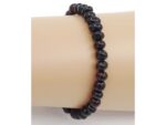 Amber bracelet on rubber cord 18cm 5,5g Cherry no22