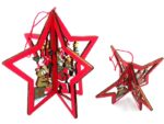 Wooden Christmas ornament Star
