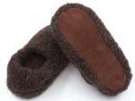 Warm slippers dark brown
