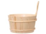 Sauna bucket made of spruce wood 4L