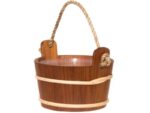 Sauna bucket with rope handle 4 L