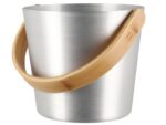 Sauna bucket made of aluminum 5L natural