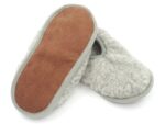 Merino wool slippers Ballerinas light gray