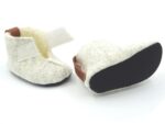 Children’s slippers made of natural felt and sheep wool
