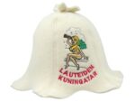 Женская шапка для сауны Lauteiden Kuningatar белая F0036