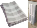 Kitchen towel 70x50cm 100%cotton light grey