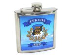 Карманная бутылка из металла с гербом Эстонии TP02
