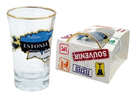 Shot glass with a golden rim Estonia