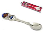Souvenir spoon with Estonian coat of arms and flag