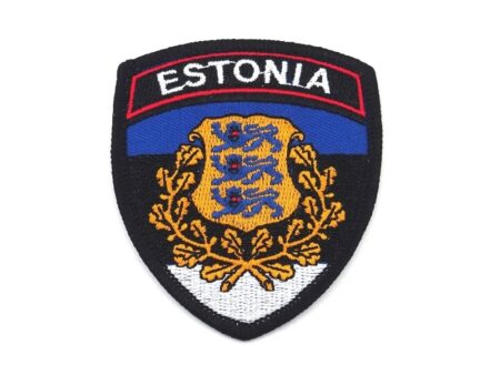 tikitud embleem Eesti vapp