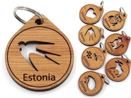 Брелок для ключей из ольхи Estonia