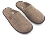 felt slippers brown