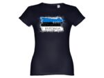 Women’s T-shirt Estonian Flag black