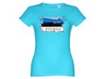 Women’s T-shirt Estonian Flag turquoise