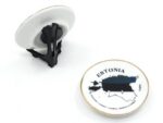 Porcelain souvenir plate Estonia Ø5,7cm