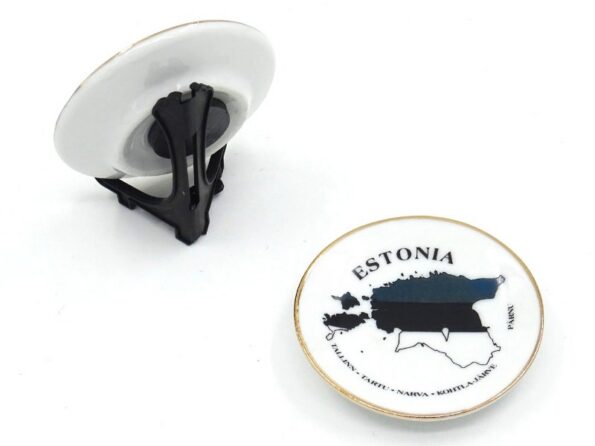 Porcelain souvenir plate Estonia