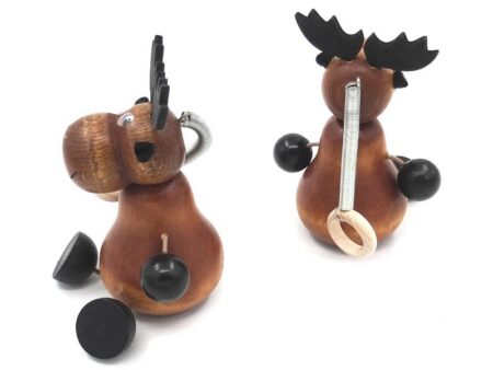 Wooden Elk with a spring