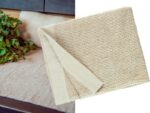 Sauna seat cover beige-white