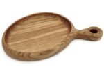 Oak plate with handle