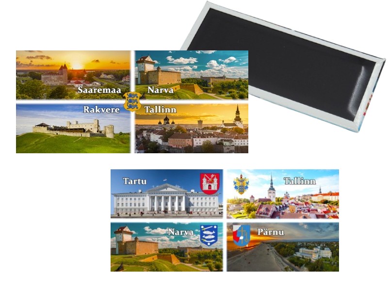 külmiku magnet Eesti 4 linna külmiku magnet Eesti 4 linna