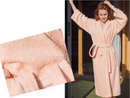 womens bathrobe with shawl collar