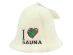 saunamüts i lov sauna valge F009W